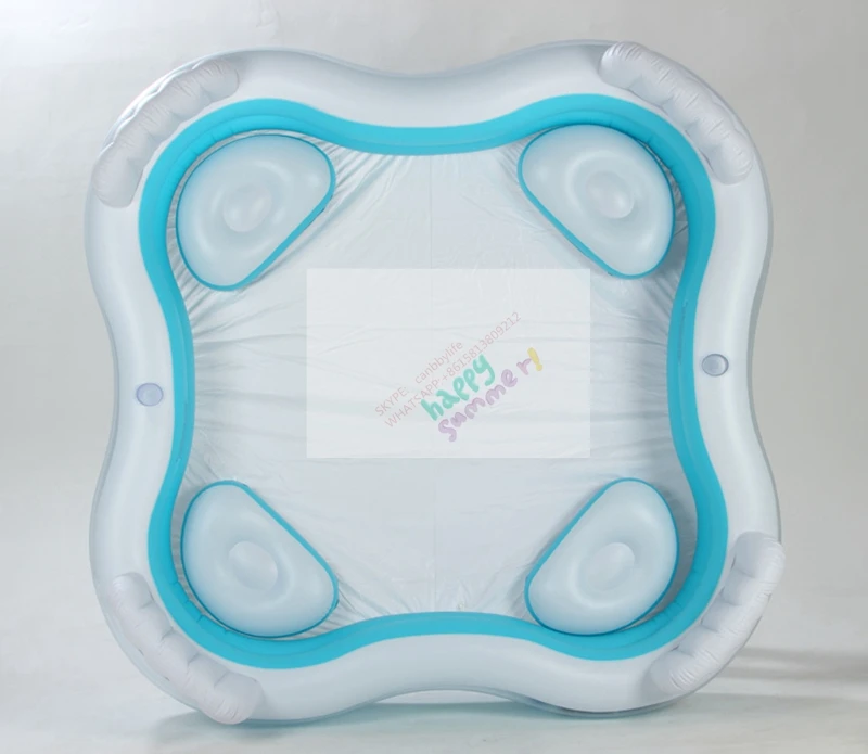 INTEX 56475 плавающий центр квадратной формы надувной семейный бассейн для отдыха со