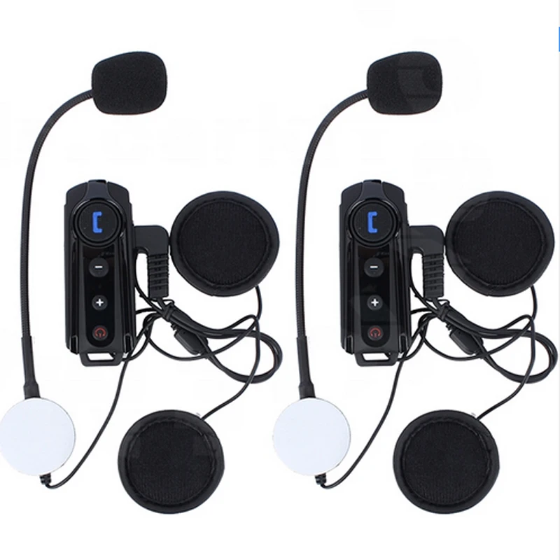 New!!2 pcs 1000M motorbike BT Interphone waterproof motorcycle helmet
