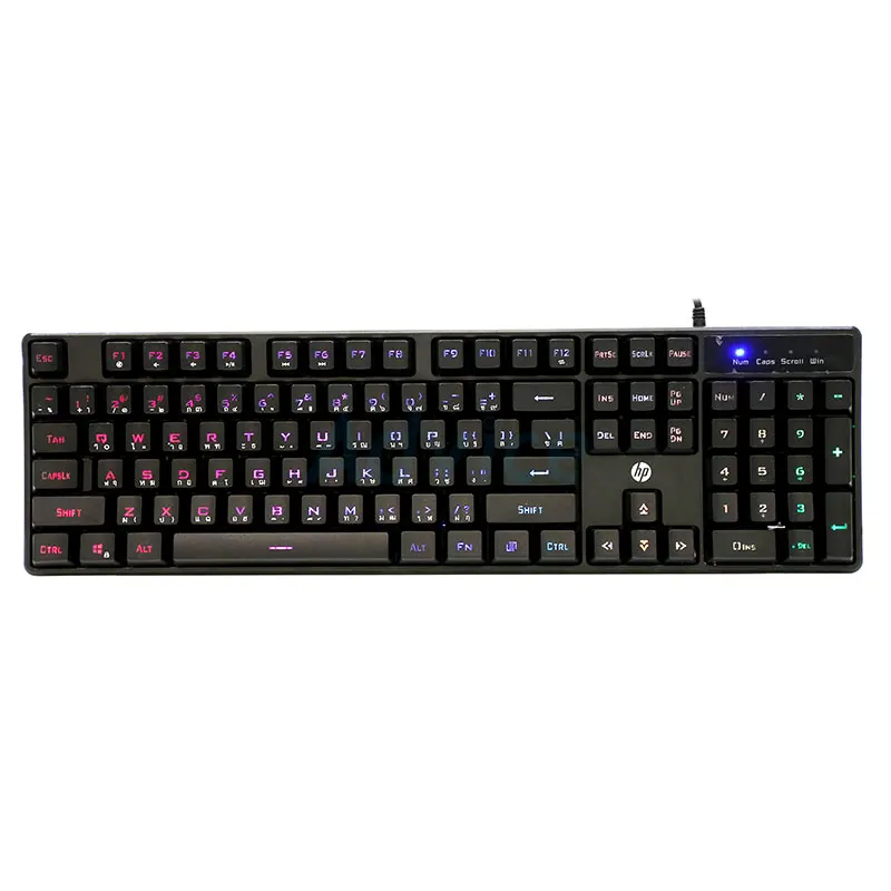 hp клавиатура RGB классический проводной K300 механический ручной Gaming Keyboard USB черно-белая клавиатура для Тетрадь ноутбука, настольного компьютера, ПК