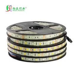 5 м белый свет прокладки Smd 5050 rgb rgbw rgbww полосы DC12V 60leds/m диод лента Водонепроницаемый гибкие fita для вечерние украшения дома