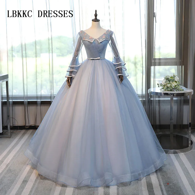 

Long Sleeve Princess Quinceanera Dresses Ball Gown Lace Sweet 16 Dresses Ball Gowns Vestidos De 15 Anos Vestido Debutante