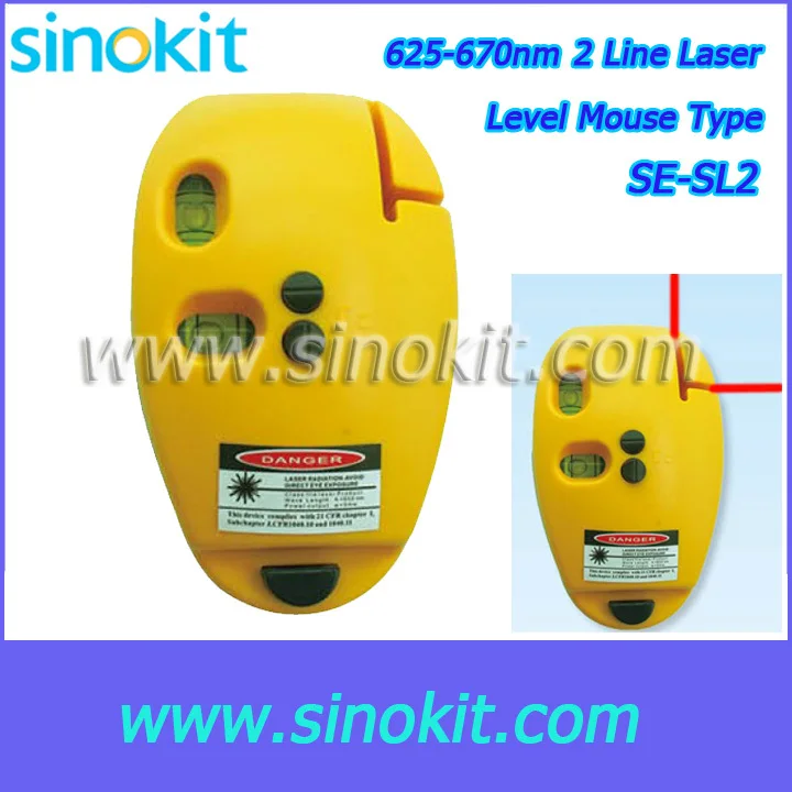 

Professional Laser Mini 2 Line Laser Level Mouse Type - SE-SL2