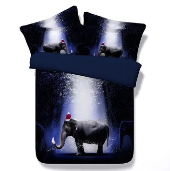 

3D Elephant comforter set baby twin bedding for adults quilt duvet cover bedspreads bed sheet linen super king size queen twin