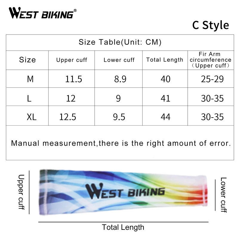 WEST BIKING ледяная ткань, рукава для бега, защита от ультрафиолетового излучения, дышащие, для спорта, велоспорта, фитнеса, бега, для мужчин и женщин на руку, теплые Рукава