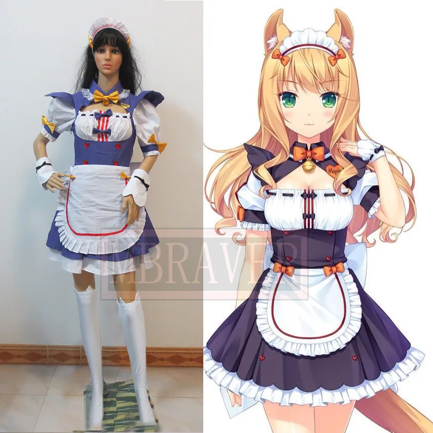 Костюм для косплея Nekopara Chocola ванильный азуки кокосовый клен корица шигуре
