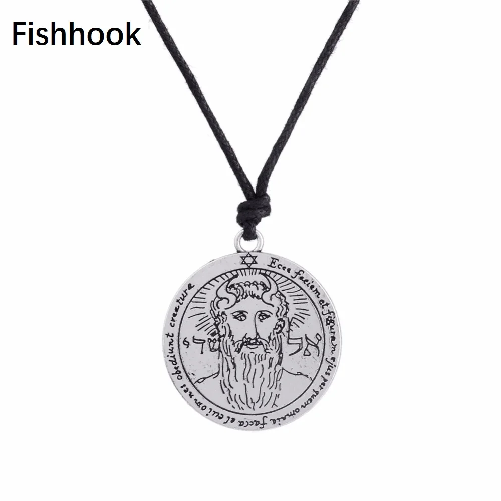 Fishhook Талисман первый козырек солнца ключ Соломона для мужчин ожерелье Винтажное