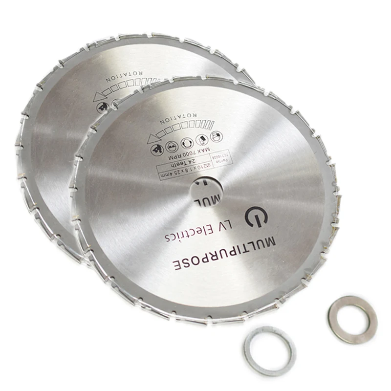 1pcs 210mm Wood Cutting Metal Circular Saw Blades 24T for Tiles Ceramic Wood Aluminum Disc Diamond Cutting Blades
