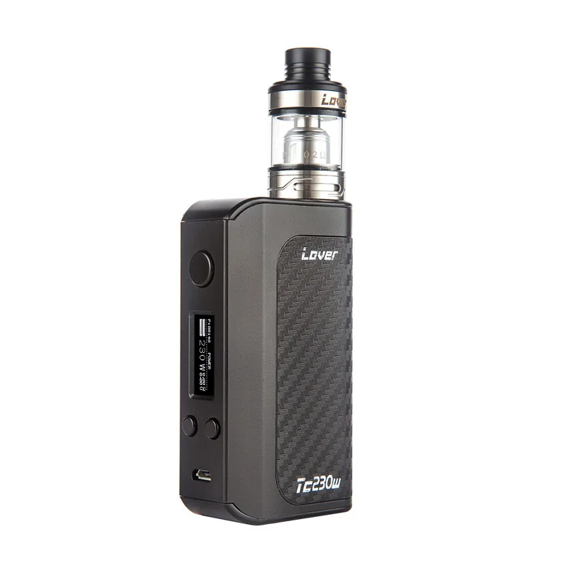 

Original Vape Vaporizer Lover Kit TC 230W Box Mod with 0.2ohm Atomizer as TFV8 Baby Tank V8 Baby T6 Coil