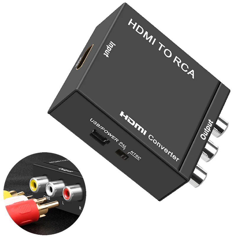 

HDMI to VGA Adapter HD 1080p Vedio Converter Rca Scaler hdmi splitter Switch television hdmi cable for projector ps4 rca jack