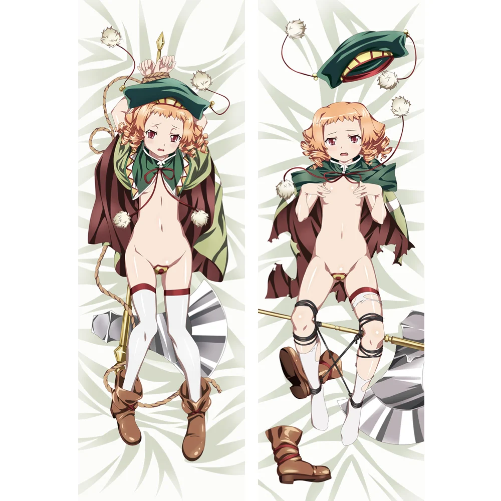 

Anime JK R18 Galgame Kuromon Ruru LuLu Black Monster Dakimakura Hugging Body Pillowcase Hug Pillow Cover Case Bed Home Decor