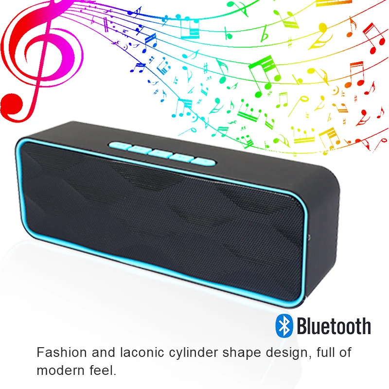 Новый портативный Bluetooth динамик беспроводной 4 2 двойной бас стерео s с FM радио