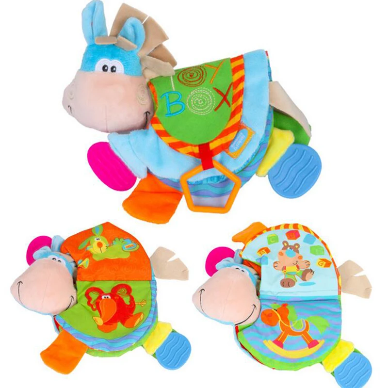 

Soft Cloth Book Baby Toy Educational Reading Book with Teether Baby Development Animal Cute Infant Educational Baby Toys