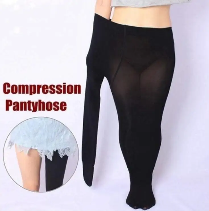 1 Pair Women Slim Tights Compression Stockings Foot Care Tool Pantyhose Varicose Veins Fat Calorie Burn Leg Shaping Stocking