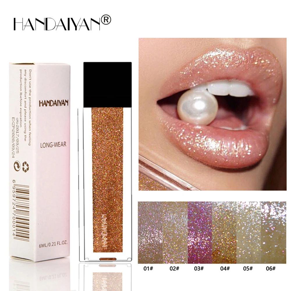 

Liquid Lipstick Glitter Lip Gloss Waterproof Mermaid Lip Plumper Gloss Matte Lip Tint Lipgloss Glitter Cosmetics