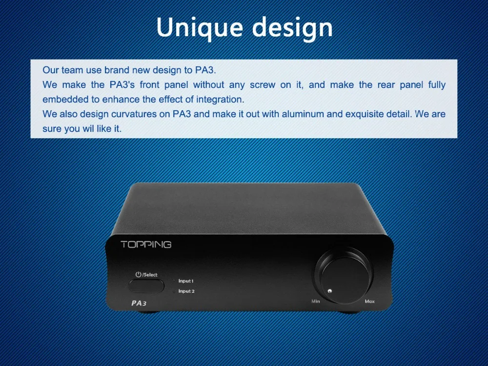 TOPPING PA3 TDA7498E Настольный HiFi аудио цифровой усилитель amplificador 80 Вт* 2