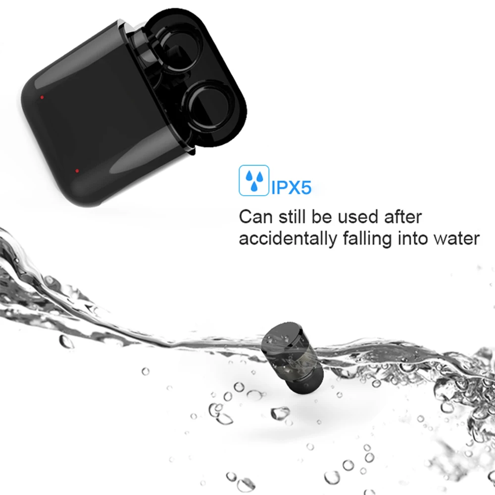 DOOLNNG T-1 водонепроницаемые спортивные Bluetooth 5,0 наушники TWS Беспроводная мини невидимая сенсорная гарнитура для
