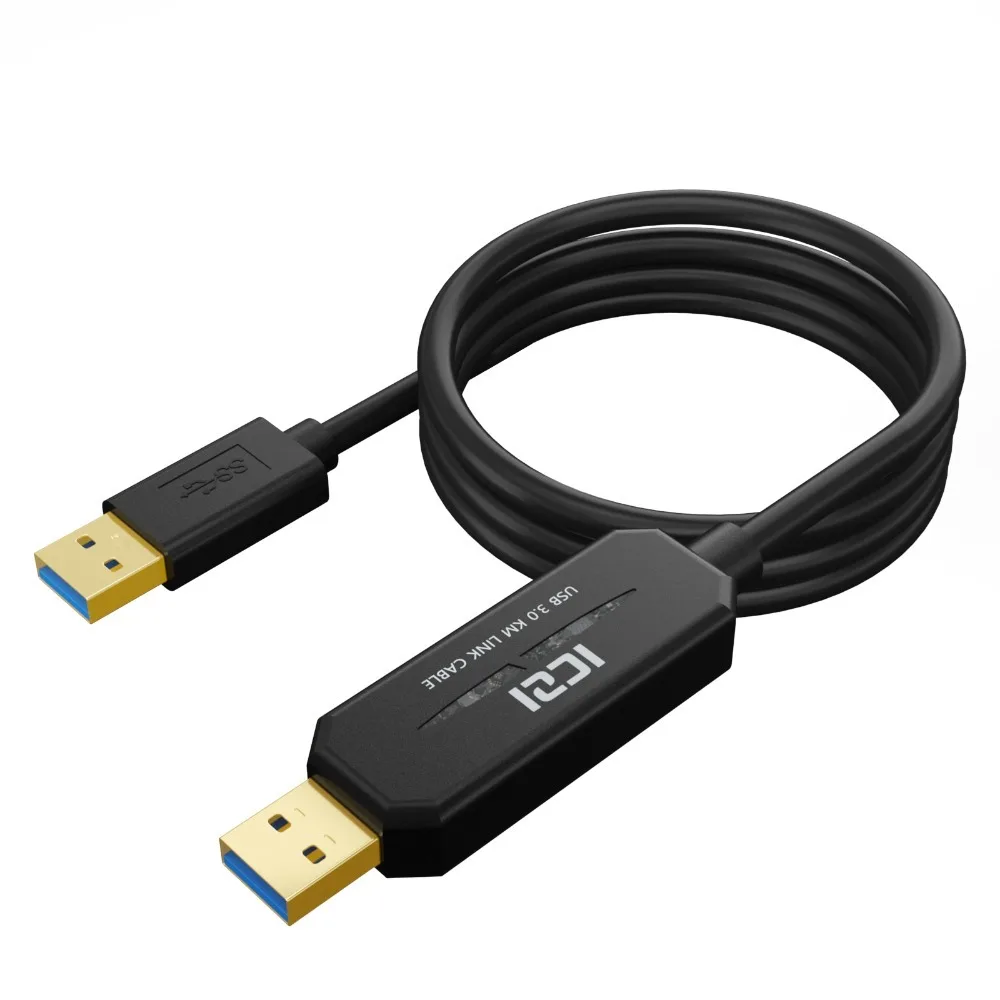 ICZI 1,5 м USB к USB 3,0 кабель «Папа-папа» Передача данных USB кабель-удлинитель Smart KM Link для Windows 8,1 8 7 Vista XP Mac