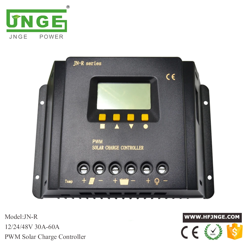 JN-R 30A-60A LCD PWM Solar Charge Controller 12V/24V/48V Auto Solar Panel LED Light Regulator PV Battery Charge Controller JN-R 30A-60A LCD PWM Solar Charge Controller 12V/24V/48V Auto Solar Panel LED Light Regulator PV Battery Charge Controller
