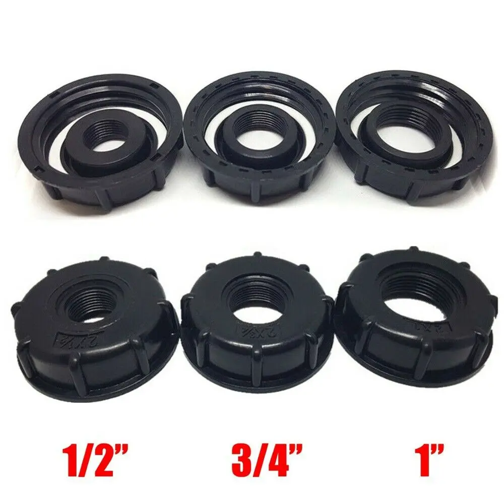 

IBC Tank S60X6 Coarse Threaded Cap 1'' 1/2'' 3/4'' Adapter Connector Parts Easy to Install Simple Practical BU1593-BU1595