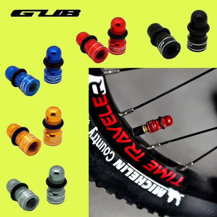 GUB MF 2 Bicycle Anodized Dust Cover MTB Road Bike Tyres Valve Cap Anti