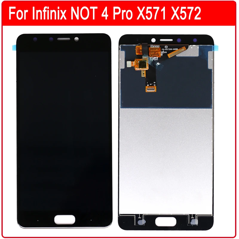 

For Infinix NOTE 4 Pro X571 X572 Touch Screen Sensor Digitizer + LCD Display Assembly Replacement Repair Parts + Free Tools