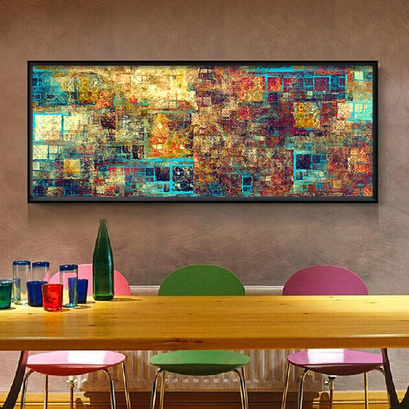 

round diamond personality abstract painting full diamond modern minimalist style DIY stick cross stitch