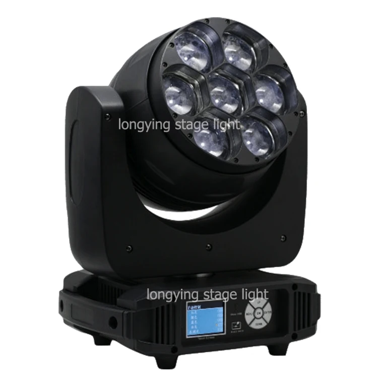 Бесплатная доставка 4 шт./лот Mini Bee Eyes 7x40 Вт движущийся головной свет DMX