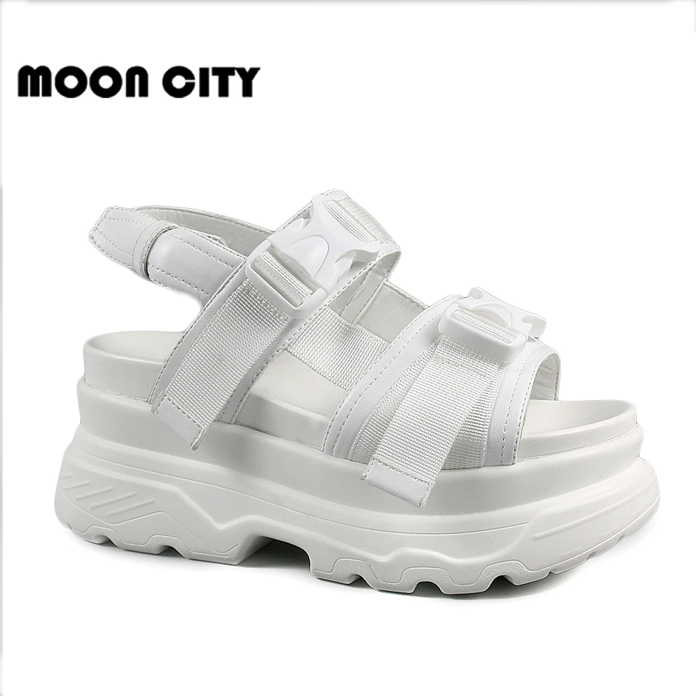 Women Sandals 2019 New Fashion Summer Platform Shoes Woman Summer Height Increasing Off White Beach Sandals for Ladies sandalias