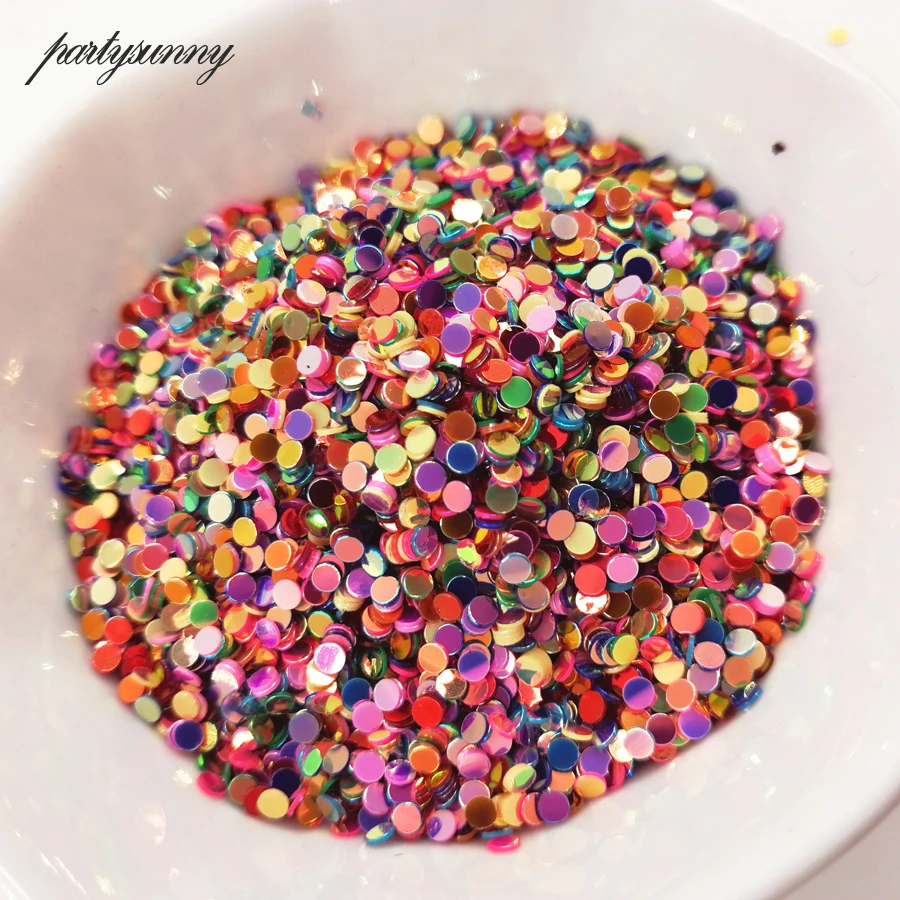 

Mini Glitter Round Sequins PVC Paillettes for Creativity DIY Scrapbooking Wedding Nail Art Decoration Cconfetti Ornament 20g/lot