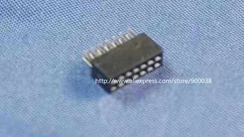 

100pcs 2x7 P 14 pin 1.27mm Pitch Pin Header Female dual row straight through hole DIP Rohs Lead free