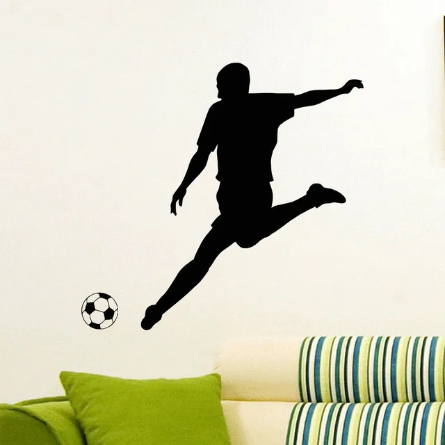 Soccer Football Player Gym Sport Football Wall Sticker Mural Wall Decal
