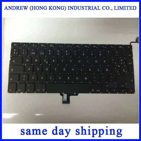 

10pcs/lot Wholesale New A1278 Keyboard For Apple Macbook Pro 13'' A1278 Keyboard SP Spanish Keyboard Replacement 2009-2012 Year