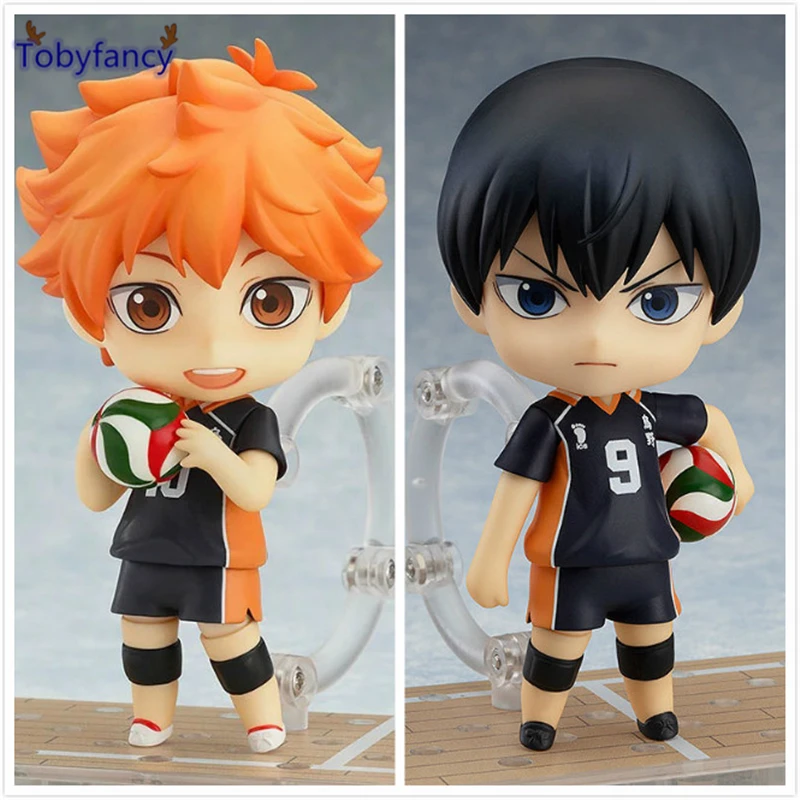 Tobyfancy Haikyuu фигурки героев Nendoroid Хината Syouyou Kageyama Tobio Рисунок ПВХ 10 см аниме волейбол