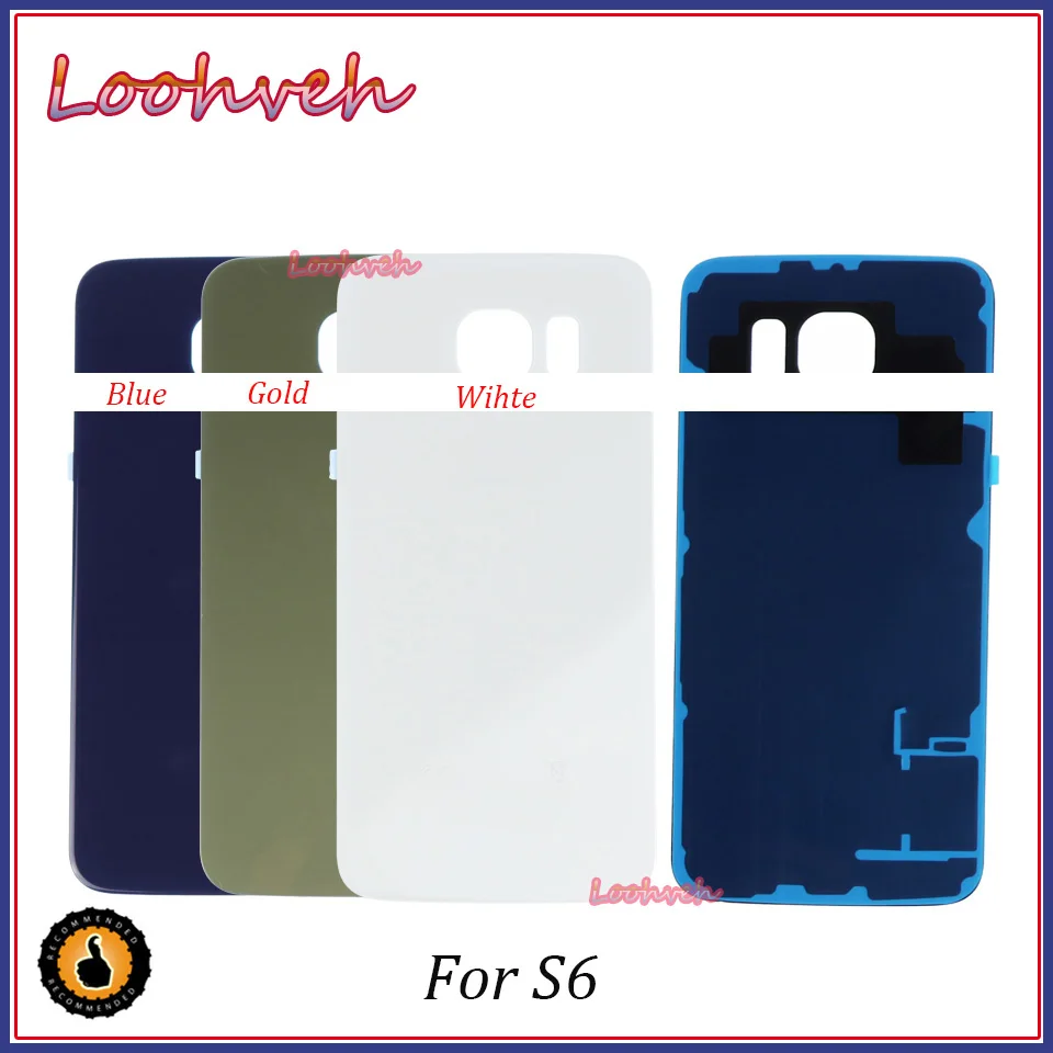 

For Samsung Galaxy S6 G920 S6 Edge G925 Plus G928 Battery Door housing with Sticker s6 edge Back Glass cover replacement