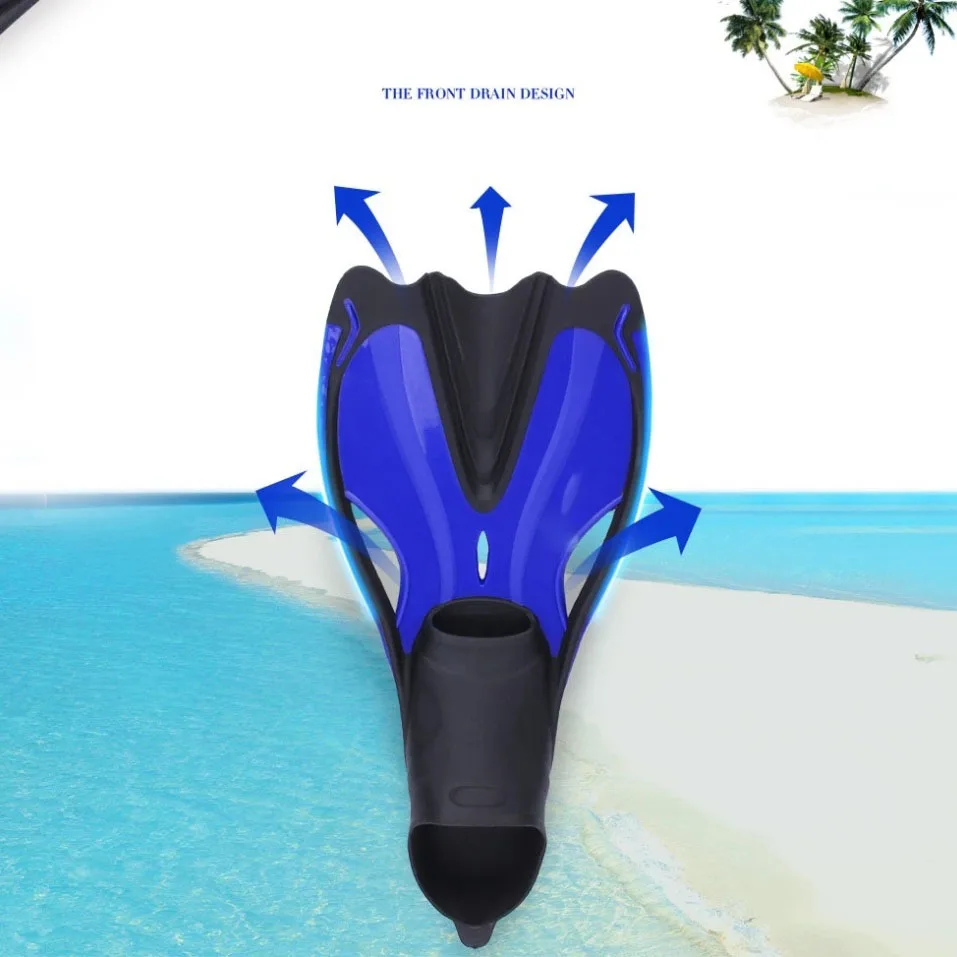 

High Material Popular Snorkel Swimming Diving Fins Swimming Flippers Shoes For Adults Flexible And Comfortable Feet Cheaper