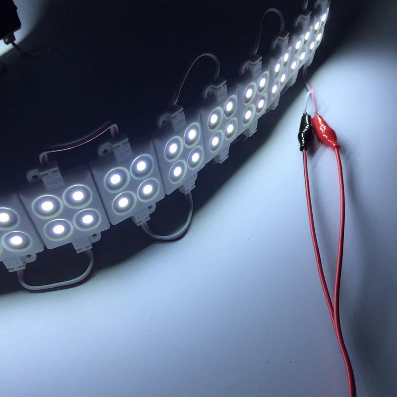 100 шт./лот литьевой молдинг светодиодный модуль 5050 smd 4 LED 12V 0 96 W водонепроницаемый
