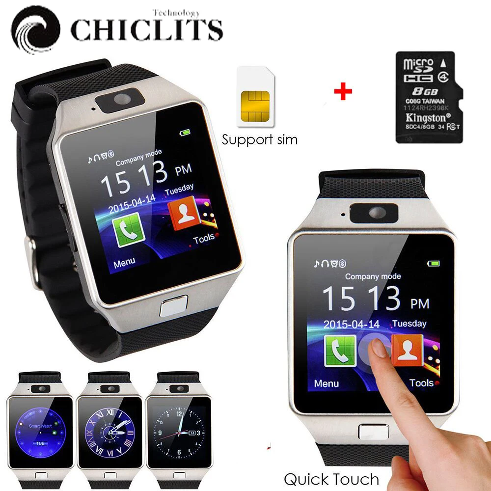 DZ09 Smart Watches font b Wearable b font font b Devices b font with Camera relogio