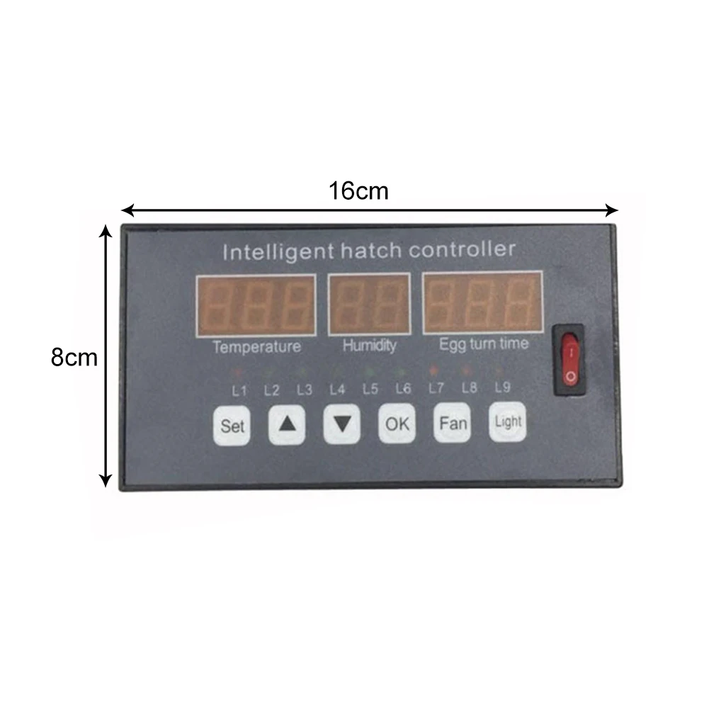 XM-16 инкубатор управление Лер автоматический и многофункциональный инкубатор для яиц система управления вентилятор переключатель температуры и влажности датчики