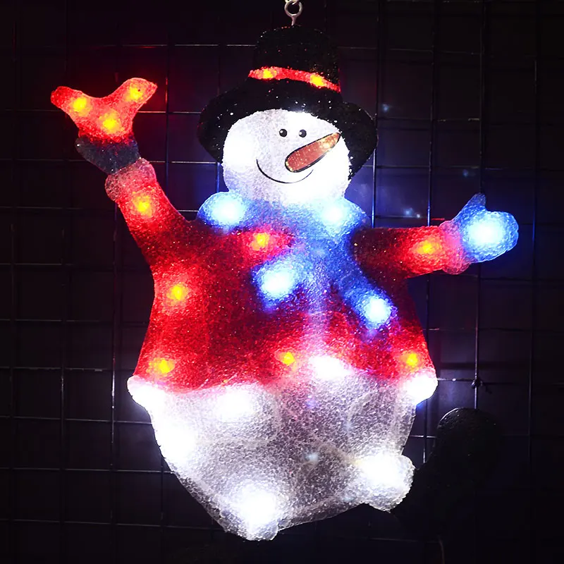 2D muñeco de nieve de Navidad festival luz-20,5 Luces de navidad led exteriores luces de fiesta altas