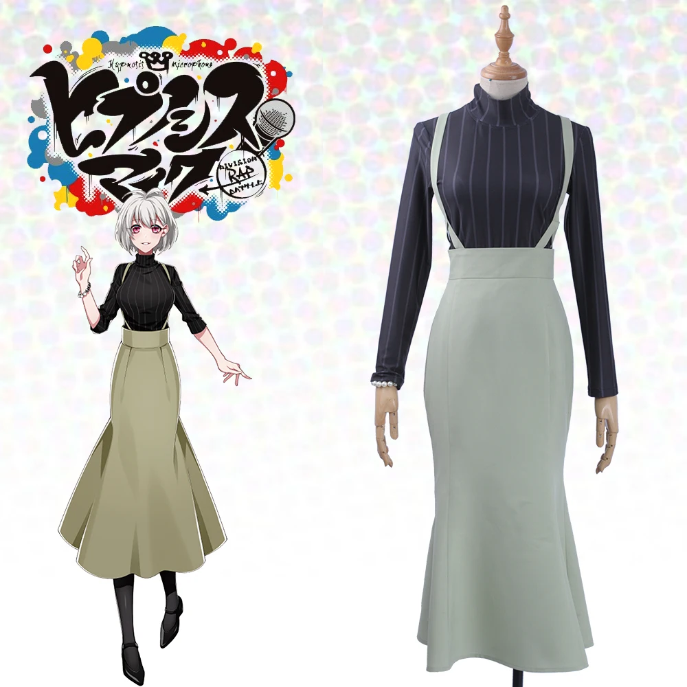 

Anime Voice Actor Division Rap Battle Nemu Aohitsugi Cosplay Costume Women Sexy Mermaid Dress Turtleneck Top Outfits Halloween