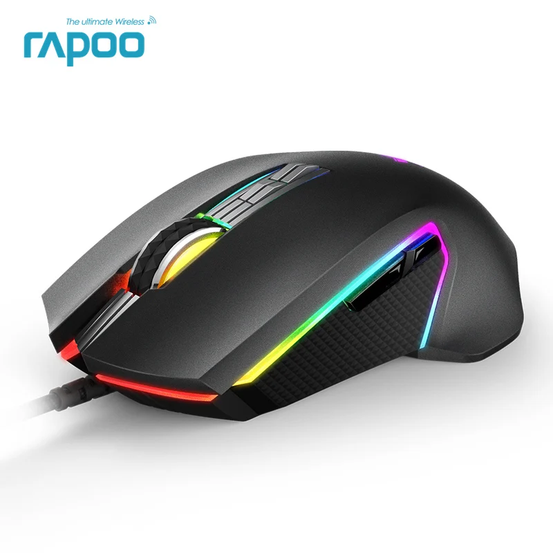 

New Rapoo V20PRO 8000 DPI 9 Programmable Buttons Sensor PMW3325 Optical Gaming Mouse for Professional Gamer PUBG Mouse