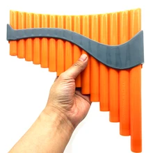 High quality 15 Pipes ABS Panflute Key of G Flute Handmade panpipe Folk Musical Instruments with bag for beginner Kids student