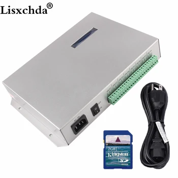 

T-300K T300K SD Card online VIA PC RGB Full color led pixel module controller 8ports 8192 pixels ws2811 ws2801 ws2812b led strip