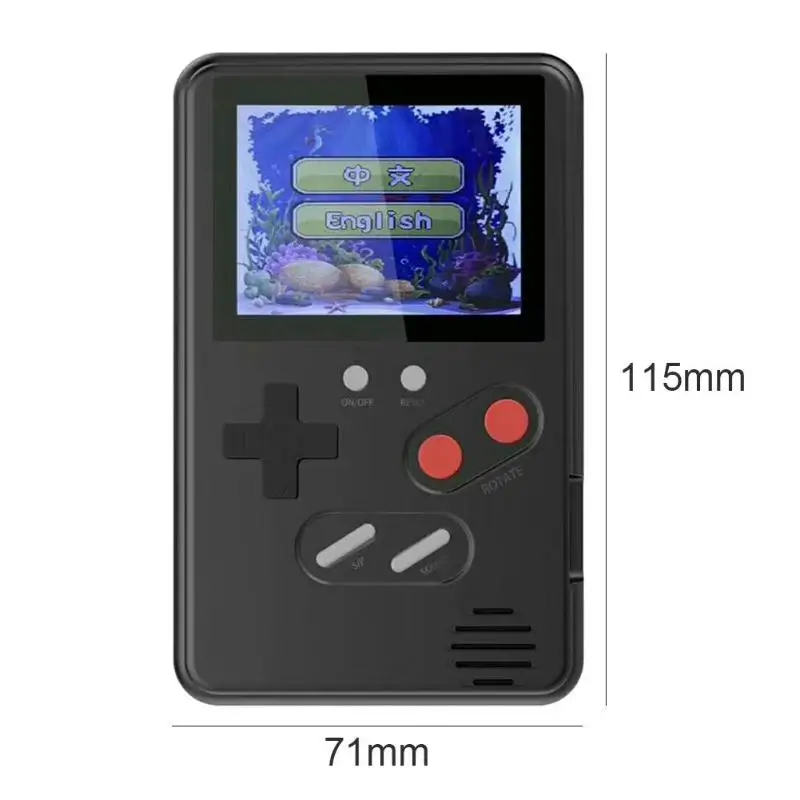 Retro Mini Console Game Machine Built-in Classic 168 Games 2.4 inch LCD Handheld Video Game Players Toys for Children Adults