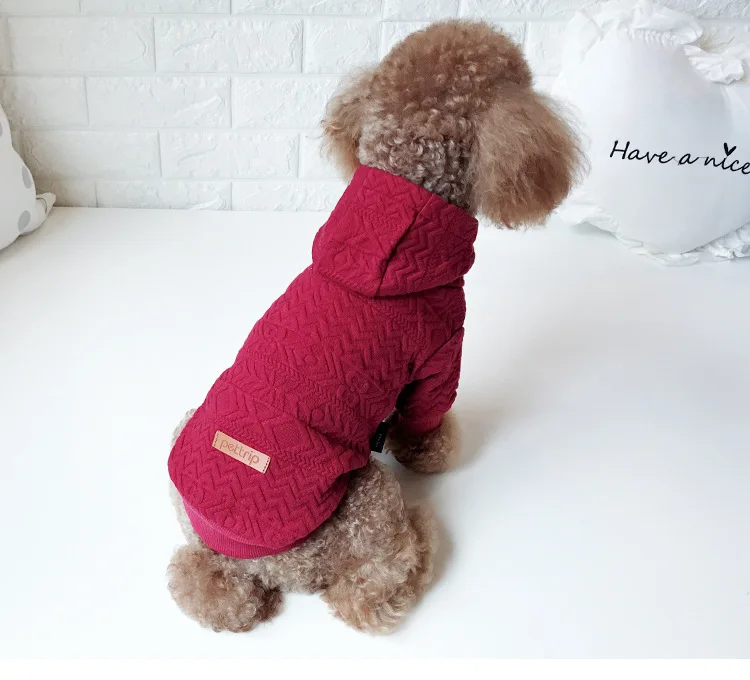 Красный, белый цвета, размеры S-xxl, теплая одежда для четырех собак, осень и зима, две ноги, одежда для домашних животных, аксессуары для собак