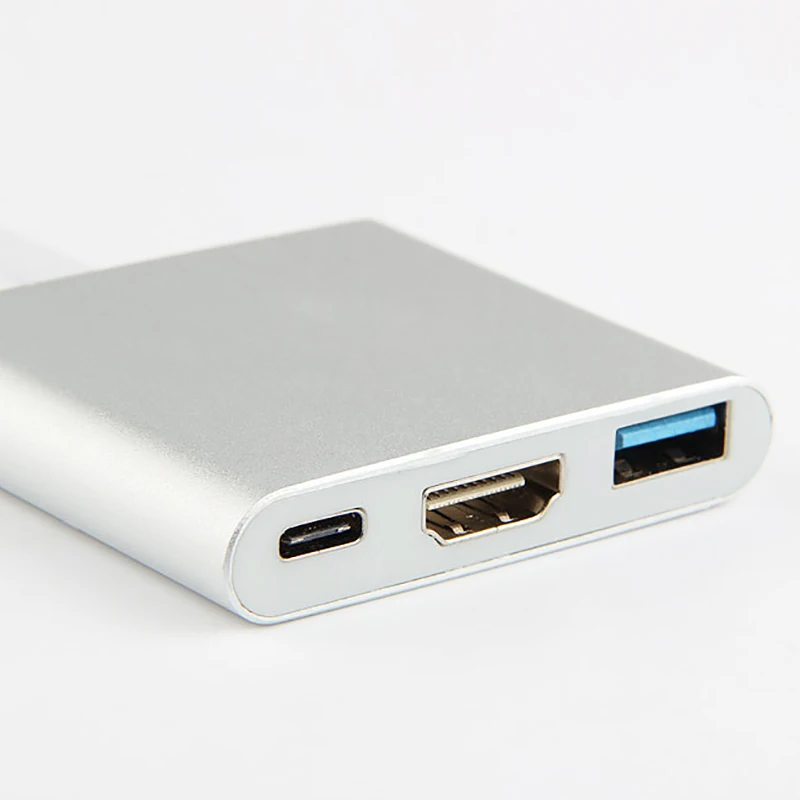 USB C концентратор HDMI адаптер концентратор USB Type C к Hdmi 4K USB 3,0 порт с USB-C питания для Macbook 12 дюймов Pro для Dell XPS 13