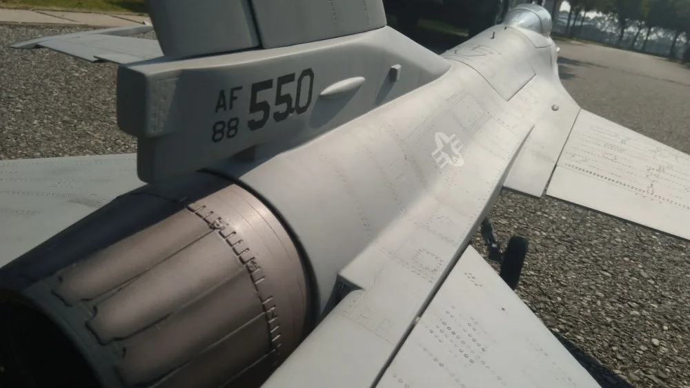 Турбина струя F16 стекловолокна airframe подходит для 4,5-6 кг самолета enginerc