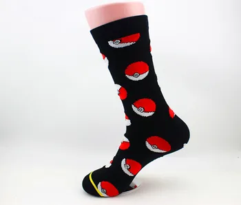 

NEW Animations Pokemon male socks cotton elves ball in tube socks Pokemon adult male socks