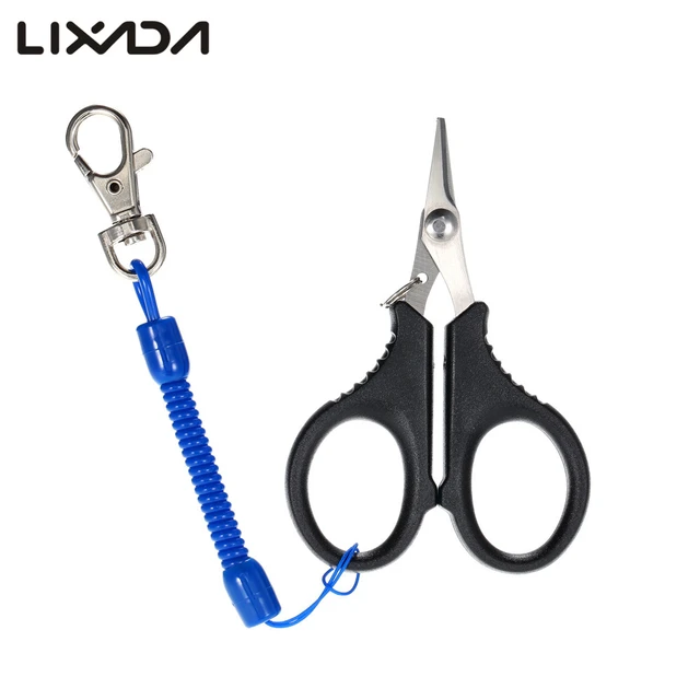 Lixada Small Fishing Scissors Stainless Steel Fishing Line Cutter Fish Hook  Remover Fishing Pliers Tackle with