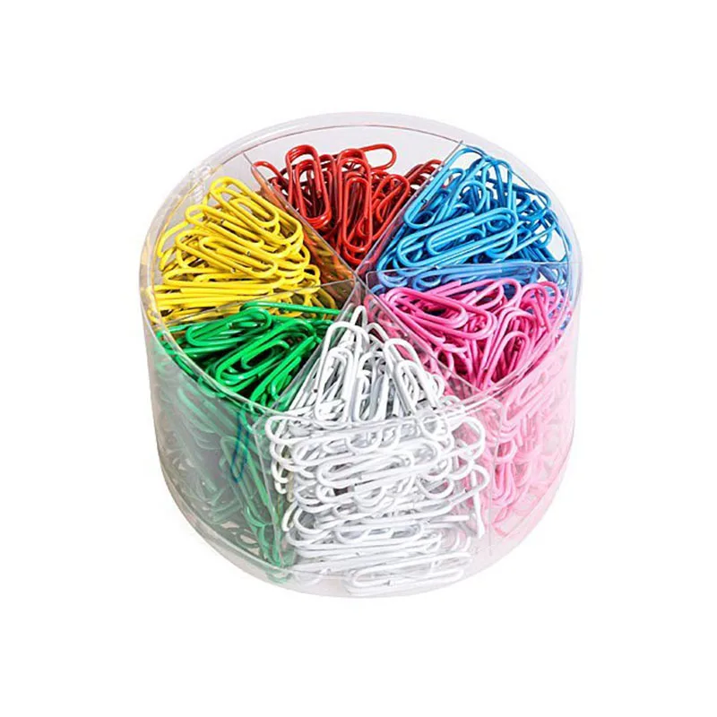 

600PCS Paper Clips Assorted Color Office Clips for Schoolwork Personal Document Organizing Professional Work
